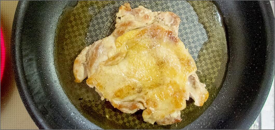 火を止めて余熱でさらに焼く