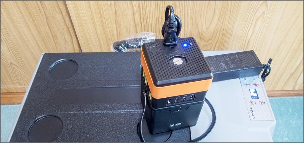 ポータブル電源でもつくけど・・・