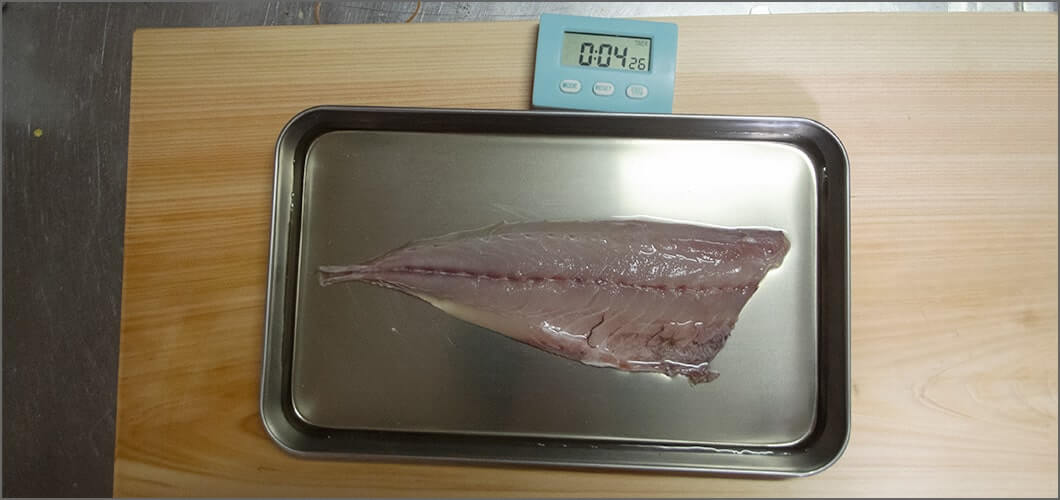 5分酢につける