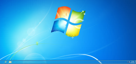 windows8のデスクトップ画面